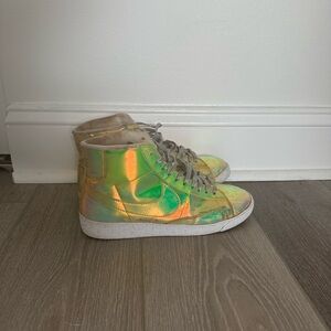 Holographic High-Top Nike Sneakers